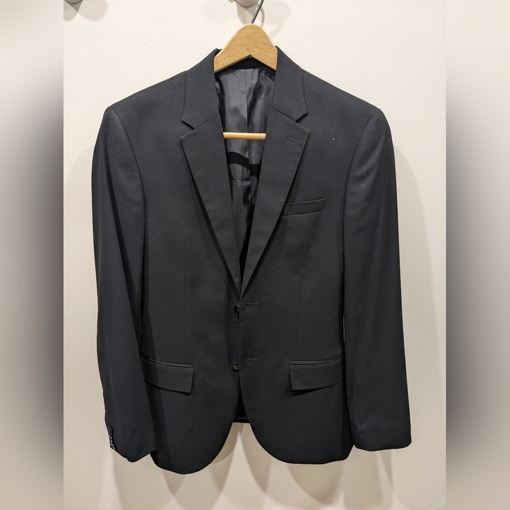 H&M men's black skinny fit blazer size 36